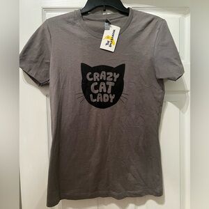 New With Tags Whimsical Crazy Cat Lady T-Shirt